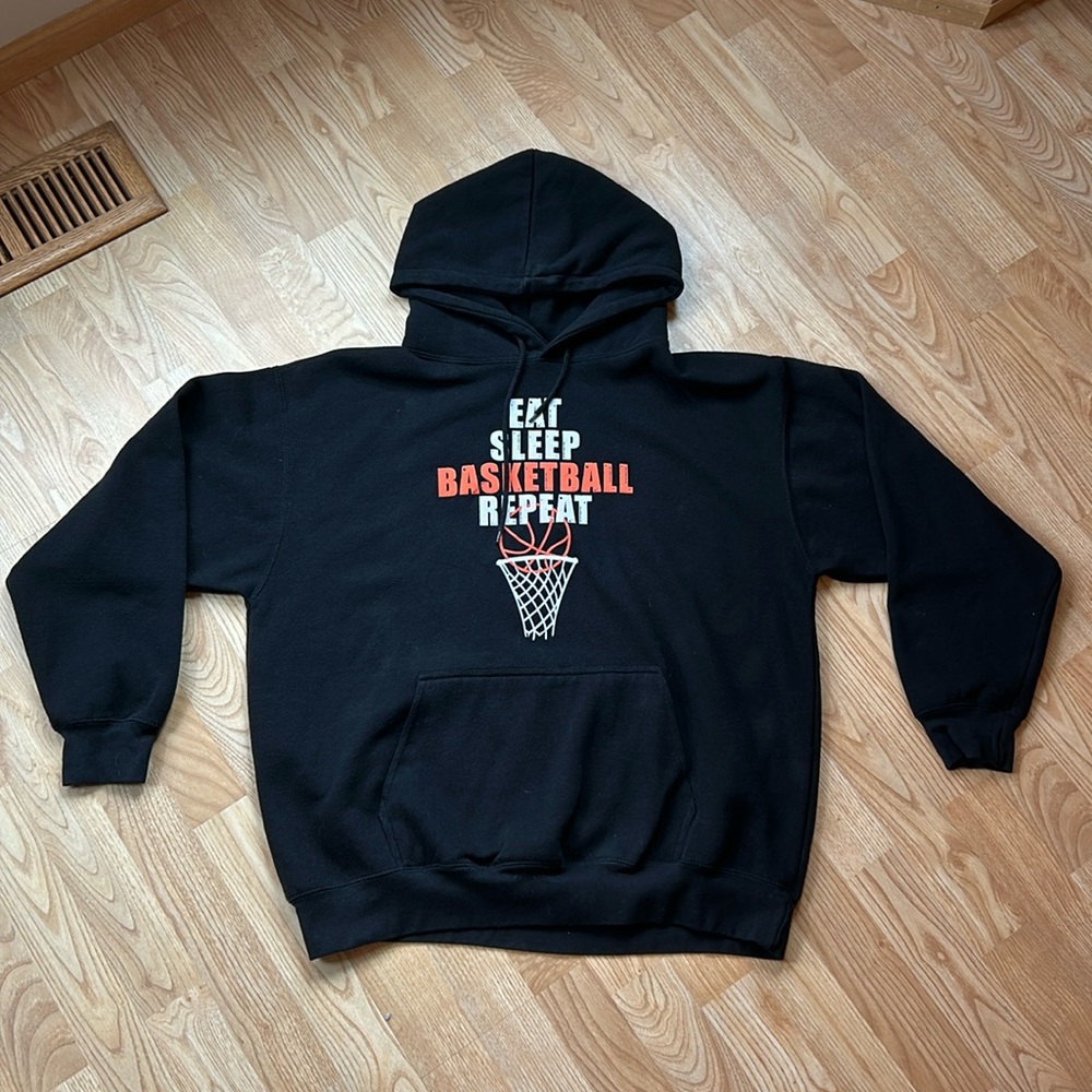 Black Basketball Hoodie